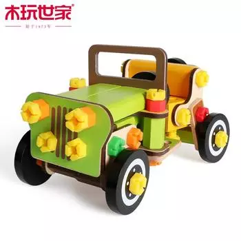 Iwood Детские строительные блоки, собранные игрушки/Мальчики, пожарная машина/модель самолета, подарок на день рождения ко Дню защиты детей зелёный