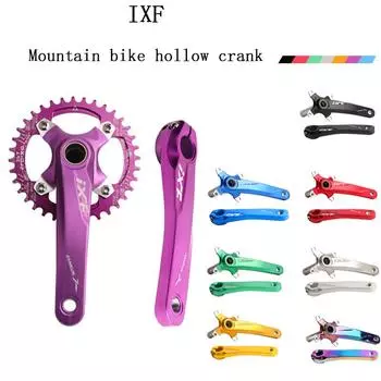 IXF Crank Mtb Интегрированная система шатунов Hollowtech 104 Bcd Crank 2 Crown Шатуны для горного велосипеда 32/34/36/38/40/42T Only crank