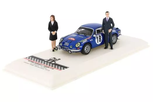IXO Alpine Renault 1800 S 1973 Monte Carlo Rally Winner с фигуркой IXO Alpine Renault 1/43 #18 JC.Andruet/M.Petit [Предмет]