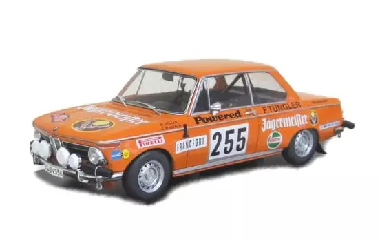 Ixo BMW 2002 1973 Rally Monte Carlo General Purpose Mini Car Finished Product 1/18 #255 W.Stiller