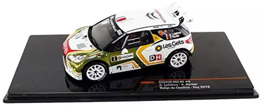 Ixo Citroen DS3 R5 2016 Бельгийское асфальтированное ралли 1/43 #4 С.Лефевр/X.Портье