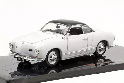 IXO Mini Car Volkswagen KARMANN GHIA COUPE 1958 MATT 1/43 (WHITE / BLACK) [Item] белый
