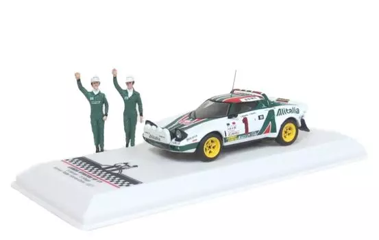 Ixo Model B Lancia Stratos HF 77 Montecarlo Winner with figure SPRM00177 #1 S.Munari/S.Maiga 1/43