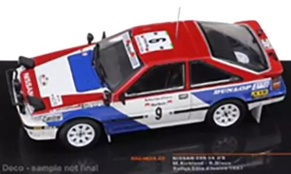 ixo Nissan 200 SX 1987 Ivory Coast Rally Завершенный продукт 1/43 #9 M.Kirkland/R.Nixon