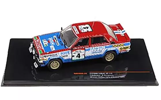 ixo Nissan Datsun Violet GT 1981 Ivory Coast Rally Winner Completed Product 1/43 #4 T.Salonen/S.Harjanne