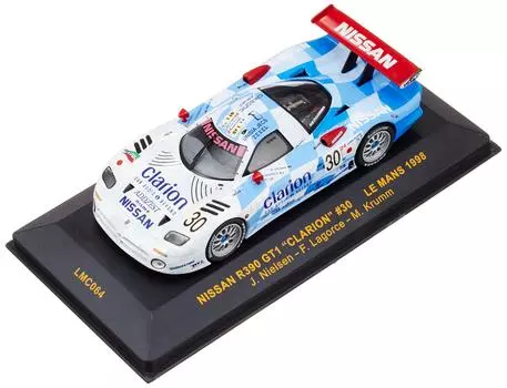 Ixo Nissan R390 GT98 Le Mans 24 Hours 5 место Завершенное изделие 1/43 #30 (ЛМК064)