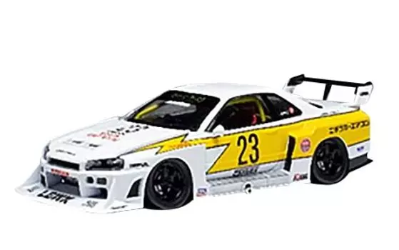 ixo Nissan Skyline Super Silhouette 2020 White Finished Product 1/43 LB-ER34