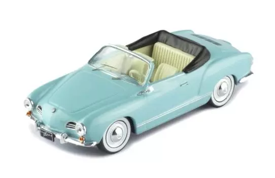 Ixo Volkswagen Karmann Ghia Cabriolet 1957 г., светло-голубой, готовый продукт, масштаб 1/43