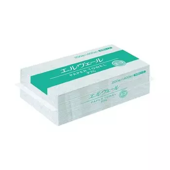 из 10 бумажных полотенец Elver Eco Double среднего размера 703207 400 листов x 10 полотенец [набор пакетов] (200 наборов, упаковок)