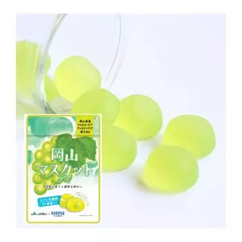из 10 конфет Kaneka Foods Okayama Muscat Gummy Fruit Juice Gummy содержит молочнокислые бактерии Labre 40 г x 10 пакетиков Gummy Popular Большая емкость [набор пакетов]