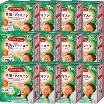 из 12 Kao Megrhythm Steam Hot Eye Mask Forest Bathing Scent [Набор коробок] [12 штук]