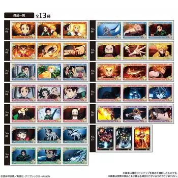 из 13 фильмов Kimetsu no Mugen Train Знаменитая сцена Воспоминание Карточка Шоколадная закуска 3 не являются карточкой [Набор (Полный Полный)] «Убийца демонов Яиба»