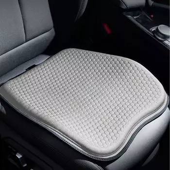 из 2 больших 47 x Автомобильный гель от боли в спине, охлаждающий сиденье, ледяной шелк, подушка от боли в спине для инвалидной коляски, парковки, [набор серых] Подушка, 47 см, серый