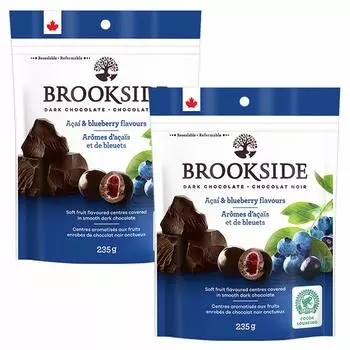 из 2 Brookside Dark Chocolate 235 г x 2 пакета [Набор пакетов] (Асаи и черника)