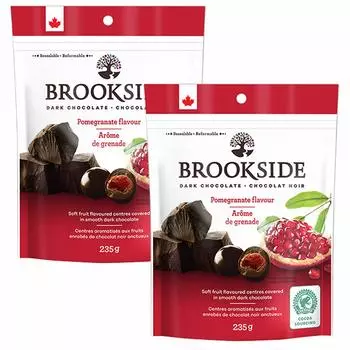 из 2 Brookside Dark Chocolate 235 г x 2 пакета [Набор пакетов] (гранатовый)
