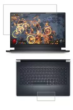 из 2 ClearView Dell ALIENWARE X14 R1 2022 модель 14 дюймов антибактериальная антивирусная ЖК-защитная пленка Сделано в Японии [набор (Экран + Тачпад)]