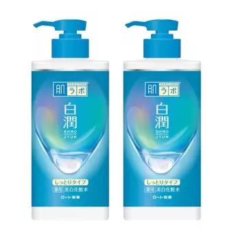 из 2 Hada Labo Hakujun Лечебный отбеливающий лосьон Увлажняющий тип Большая емкость Дозатор 400 мл Без парабенов Увлажняющий Большая емкость Дозатор Большая емкость чистый