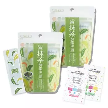 из 2 образцов сыворотки Wafood Made Uji Matcha Enzyme Facial Cleansing UM Facial Cleansing 30 пакетиков Набор из 2 образцов сыворотки Enzyme Facial Cleansing Powder