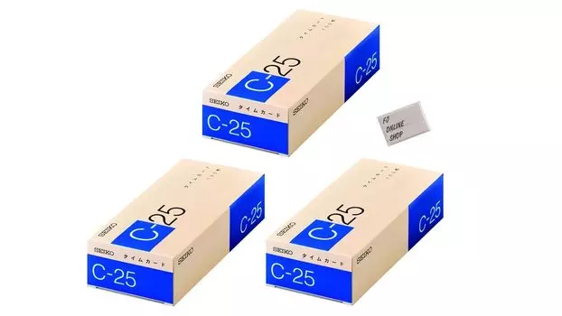 из 3 300 Seiko Solutions Time Card C25 Карта 100 штук Seiko с бонусом [Набор деталей] CA-C25