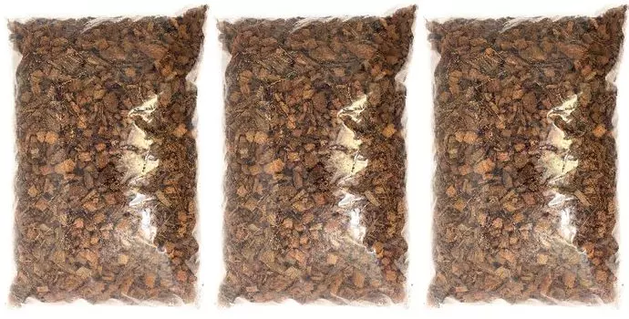 из 3 шелухи щепы Напольный материал для рептилий и насекомых Высокодезодорирующий продукт промышленного назначения [Набор мешков] LeA&K 10 л*3 *Бытовой