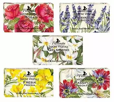 из 5 мыл Florinda Fragrance Soap 95 г Цветочный аромат Набор из 5 видов [Типы наборов]