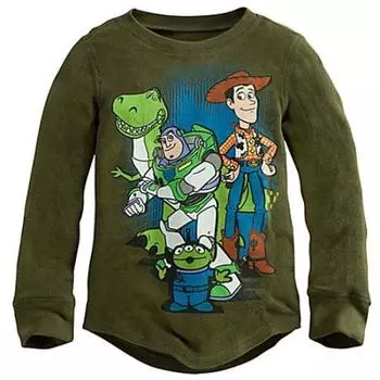 Из американского магазина Disney Store Story Термофутболка с длинным рукавом на год, эксклюзивно в американском магазине Disney Store, комплект Sheriff Woody 45 см Toy Tee (XXS 2/3 лет) мягкая игрушка