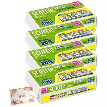 из бумажных полотенец Scotty для посуды Quick and Quick 200 пар бумажных полотенец с карманом Dciel [набор 4]