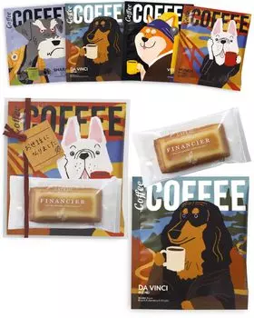 из Coffee Financier Petit Gift индивидуально упакованный набор из 6 сладостей в подарок пенсионеру Спасибо за вашу помощь [Набор 6]