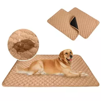 из Dnzzs Pet Super Quadruple Leak Dog Pee Quick Toilet Antibacterial Nursing Pet Многоразовые [Набор 2] Простыни, Моющиеся, Впитывающие, Структура, Доказательство, Коврик,
