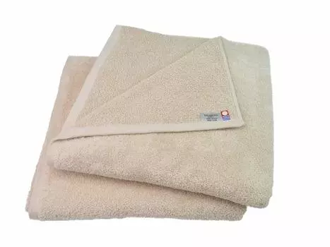 из Esthetic Bath M x Imabari Полотенце для салона Хлопковое банное полотенце Можно легко завернуть после принятия ванны Полотенце Yagimitsu Простое [Набор 2] (75 165см) бежевый