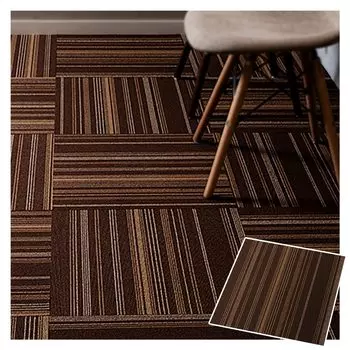 из Iris Plaza Tile Ковровая ковровая ткань с ворсом 50 x 50 см Бордюр Коричневый Звукоизоляция Моющаяся [Набор 20] TKP-PP50