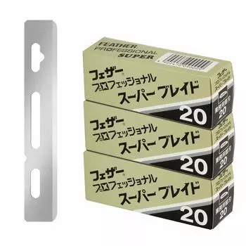 из лезвий Feather Professional Super Blade 20 шт. [Набор 3] PS-20