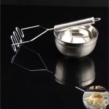 Из нержавеющей стали Картофельный пресс для риса, пюре из картофеля, волнистый кухонный инструмент для приготовления пищи