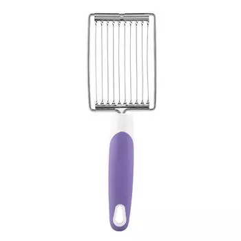 Из нержавеющей стали нож для мяса, ветчины, фруктов, помидоров, кухонный инструмент для резки мягких продуктов (фиолетовый)