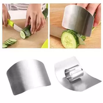 Из нержавеющей стали, регулируемый протектор для пальцев, кухонный инструмент для нарезки и измельчения продуктов питания