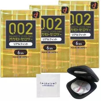 из Okamoto Zero Two полиуретановый Real Fit 6 шт. оригинальный чехол для презерватива Pepe Lotion Prologue 5 мл [набор 3] 0,02 мм (PU) + +