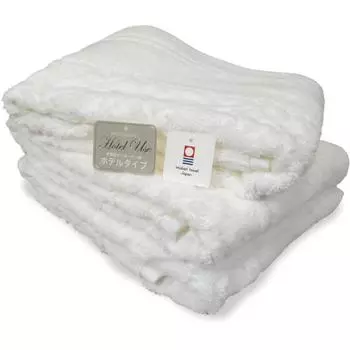 из отеля Полотенце для лица для использования в отеле 40 x Хлопковое толстое полотенце Имабари [Набор 3] [Роскошные характеристики] 80 см/Белый 100% белый