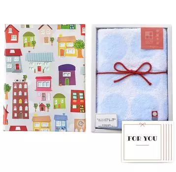 из Поставляется с наклейками Shushu French Made in Good day for Home [Набор 5] [Полотенце Imabari, Maison, городской пейзаж, Япония, 100% хлопок, Поздравления, Подарки,