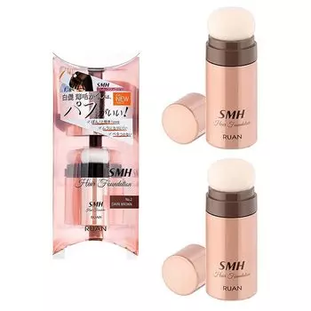из Super Million Hair SMH Hair Foundation Stick Type темно-коричневый 3 г Оригинальная наклейка с логотипом включена [Набор 2] + темно-коричневого