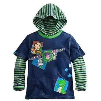 Из US Disney Store Story Double Up Hooded на год US Disney Store Limited Шериф Вуди 45 см комплект Игрушечная футболка (XXS 2/3 лет) «Мягкая игрушка»