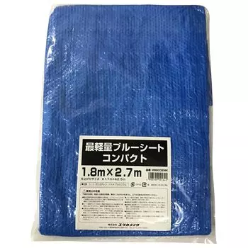 из Yutaka Make Lightest Blue Sheet x BSC02MK Водонепроницаемый легкий и тонкий для использования в качестве листа для отдыха, отверждаемый лист [Упаковка 30] 1,8 м 2,7 м краткосрочный синий