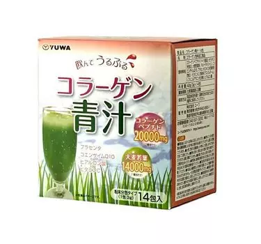 из Yuwa Drink Urupuru Collagen Green Juice 14 пакетов x 5 штук набор [Набор 5]