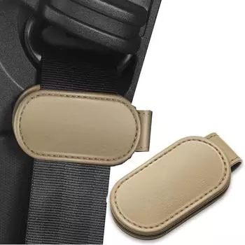 Избегайте шума Ремень безопасности автомобиля Магнитный держатель пряжки ремня безопасности для детей коричневый