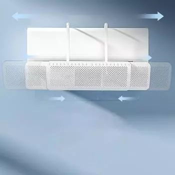 Избегайте ударов Ветрозащитный экран Прямой выпускной клапан Ветрозащитный экран Настенный кондиционер Ветрозащитный экран Масштабируемый Универсальный белый