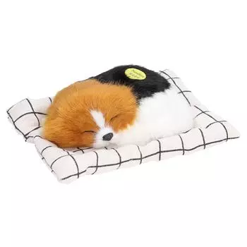 Издавать звуки спящая собака игрушка с тканевой подушкой имитация плюшевой собаки игрушка маленькая кукла собака