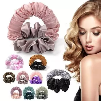 Изделия для вьющихся волос, шелковые бигуди для сна, роликовые бигуди для коротких и длинных волос, без нагрева, инструмент для укладки коротких и длинных волос, безнагревательные бигуди для волос boucleur cheveux 1PCS оранжевый