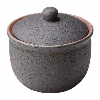 Изделия Hechimon Shigaraki впитывают влагу, контролируют влажность и сохраняют ее сухой. Солонка большая черная канистра керамическая емкость для хранения солонка чёрный