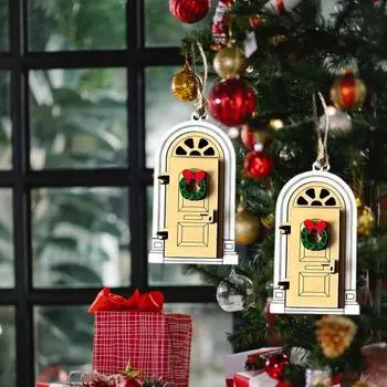 Изделия из дерева Сказочная дверь Садовое дерево Декор из дерева Наружные деревянные ворота Подвесные F