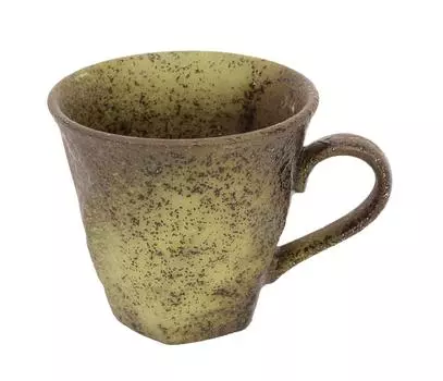 Изделия из керамики Mino Ware в японском стиле, серия «Кафе», грубая и витая кофейная чаша, темная и светлая, расписанная кистью, тушь MZ-0574