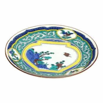 Изделия из кутани, печь Seikou, 5 пластин, старая цветная ваза кутани с цветами и птицами Нет. МС-505 белый